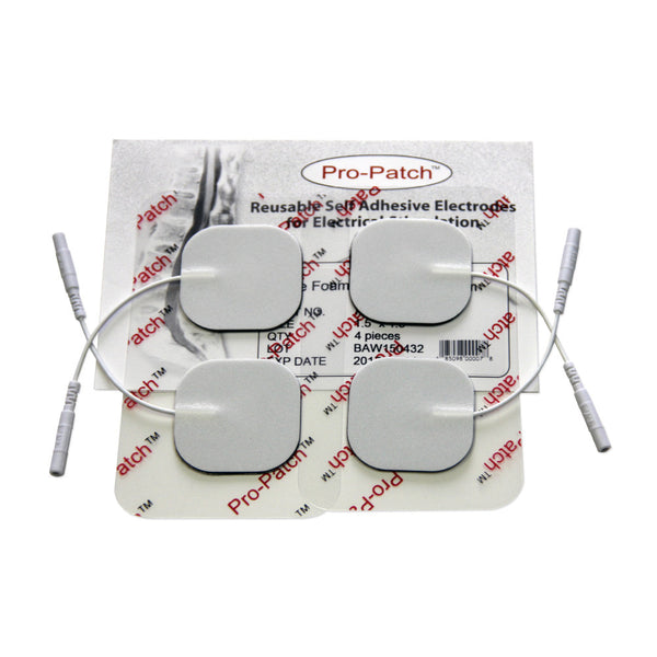 Large 4.0x 6.0 Butterfly Shaped Electrodes (Pack of 3 individual  electrodes) for TENS EMS Massager with Gel Adhesive by ProPatch